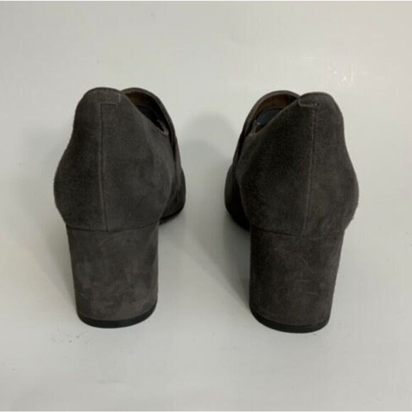 Earthies Suede Rhea Square-toe Block Heel Booties 10 - Picture 7 of 11